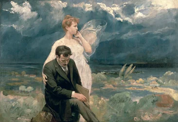 Pintor con musa, 1905